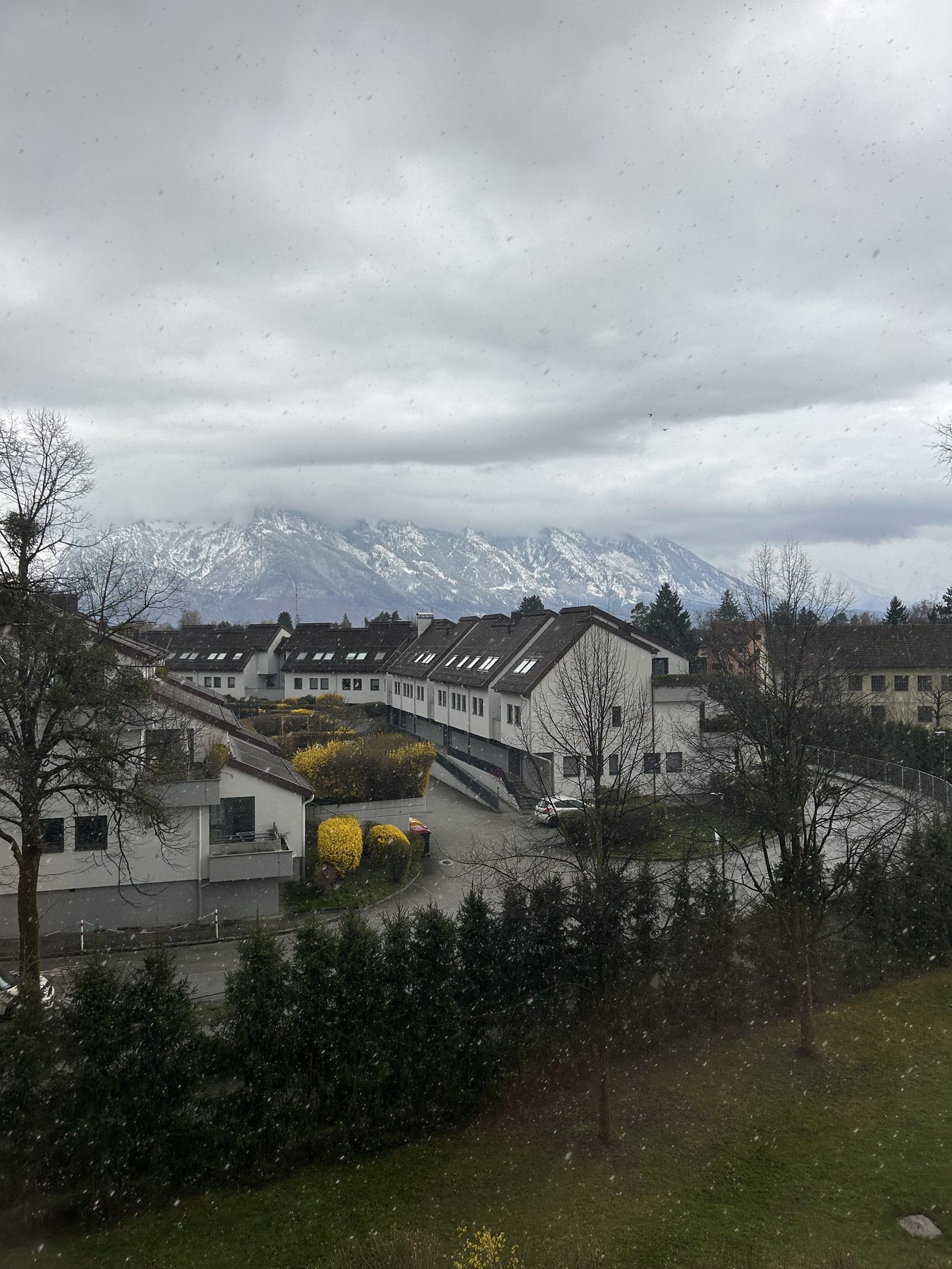 Salzburg in winter snow